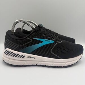 Brooks Ariel 20 Black Blue White Running Shoes Sneakers Women's Size 8 2E 120315